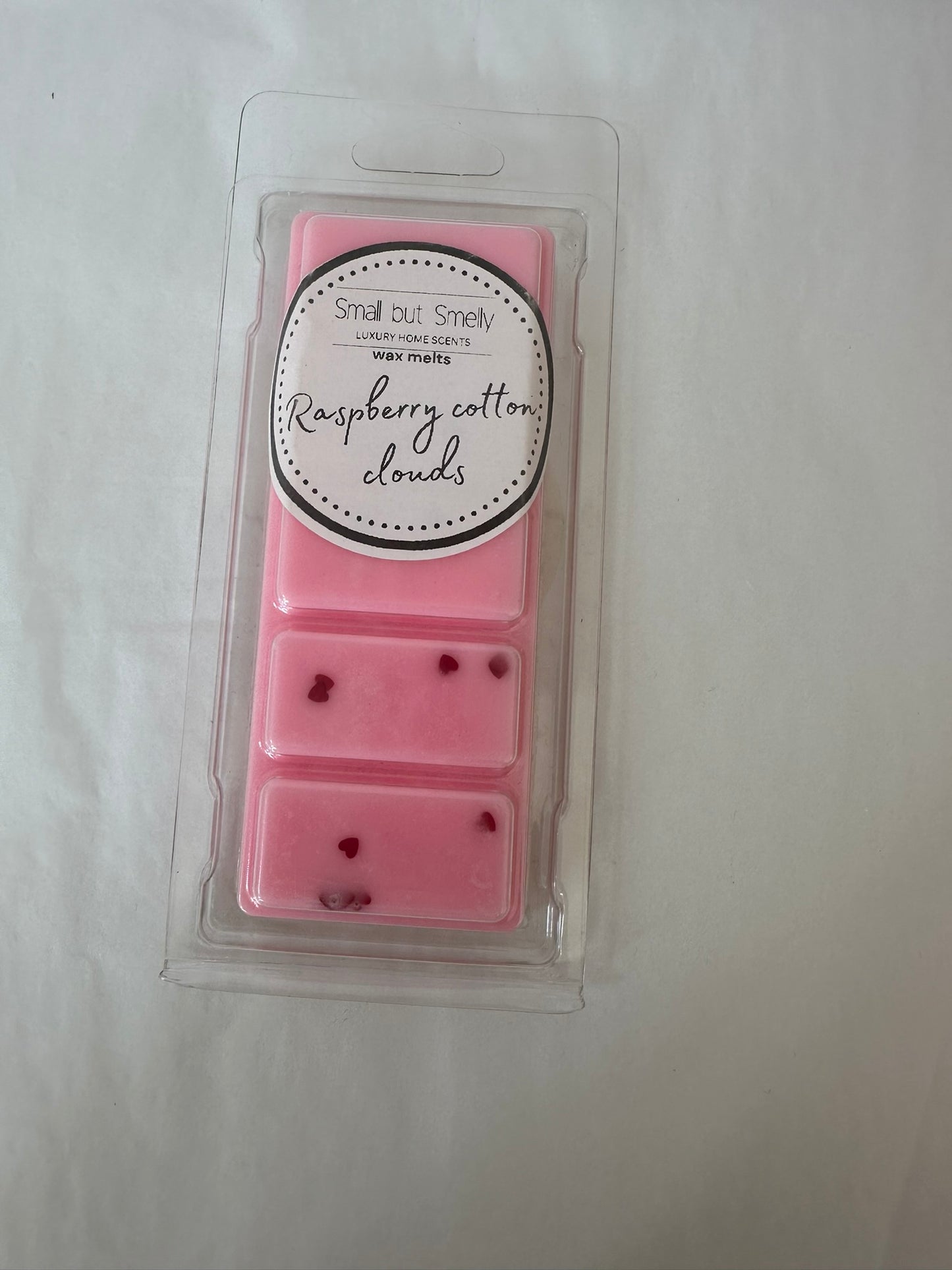Raspberry cotton cloud snap bar