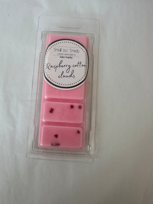 Raspberry cotton cloud snap bar
