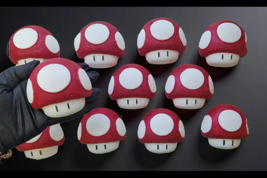 Mushroom bath bomb